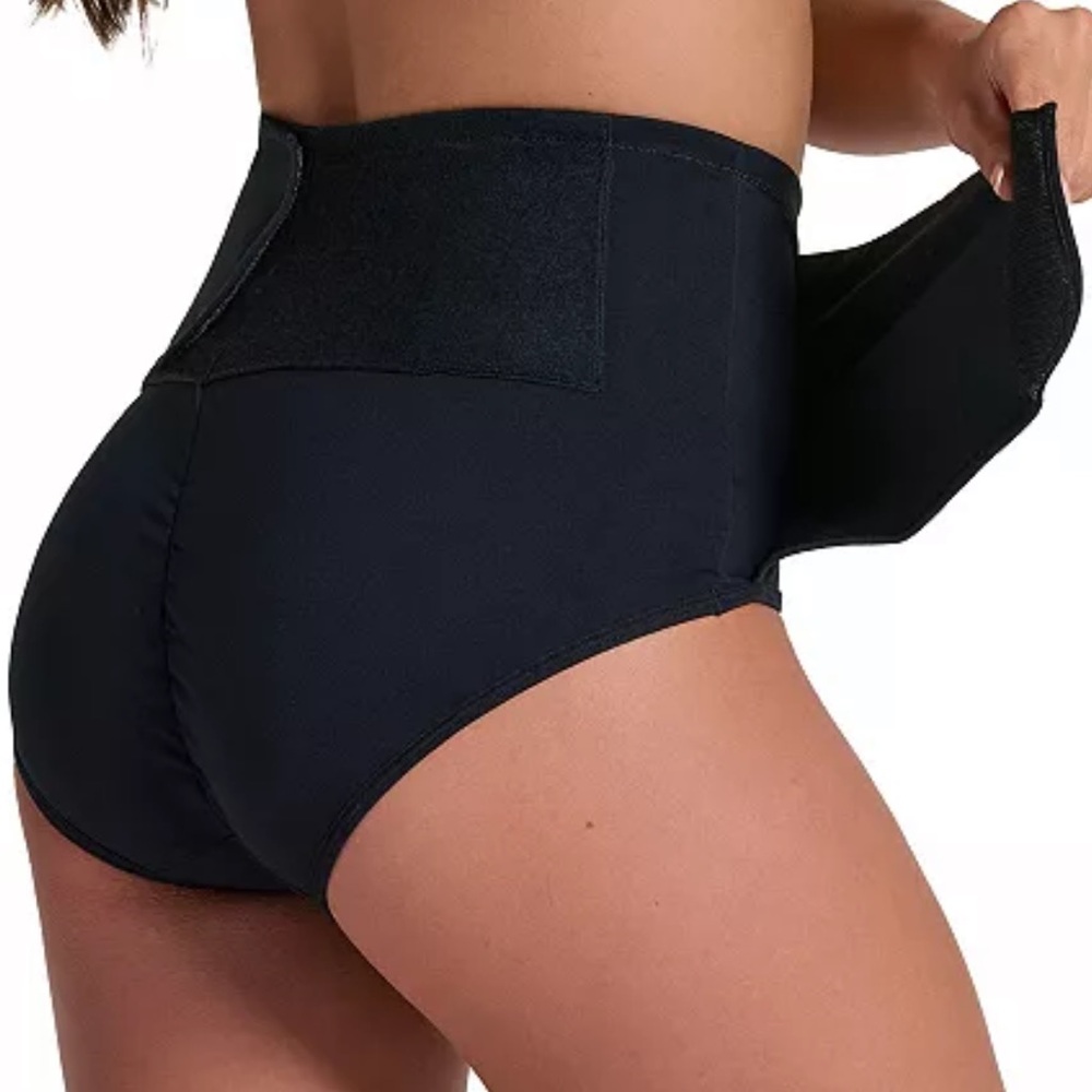NWT Leonisa M Firm Control Adjustable Compression Belly Shaper Postpartum Black